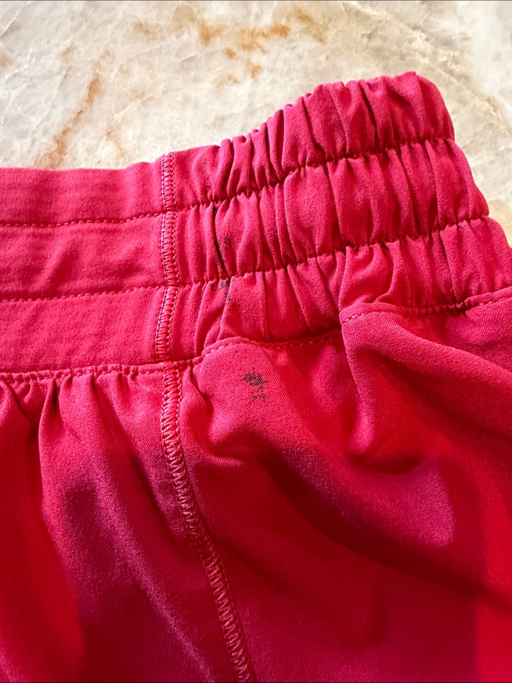 Red lululemon size 6 shorts - Picture 2 of 3